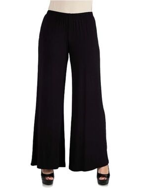Brigitte Brianna Black Wide-Leg
